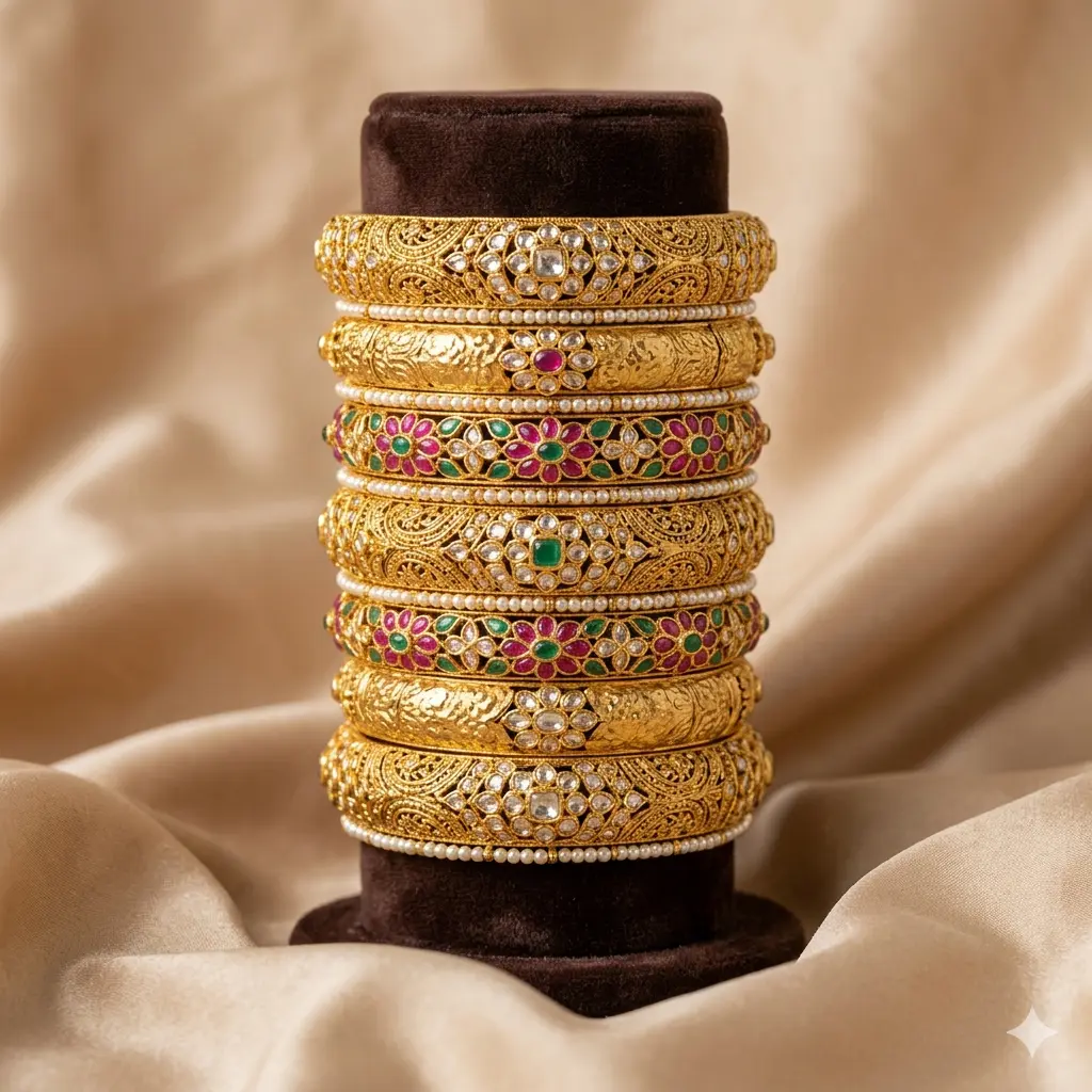 Antique Gold Bangles Set